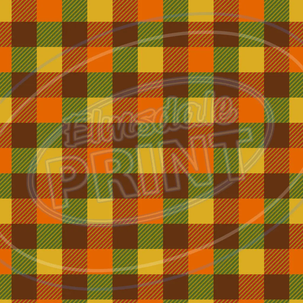 Autumn Plaid 003 Printed Pattern Vinyl