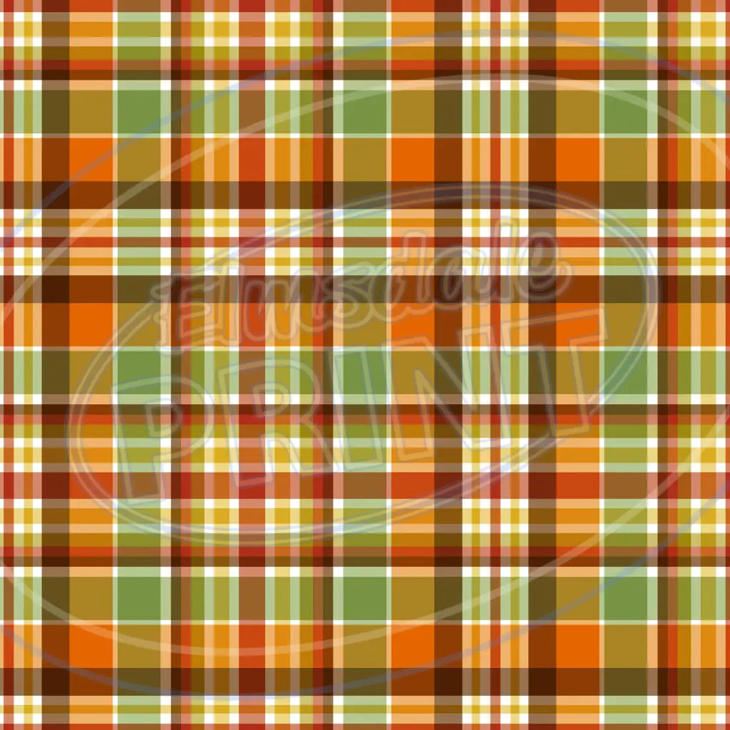 Autumn Plaid 005 Printed Pattern Vinyl
