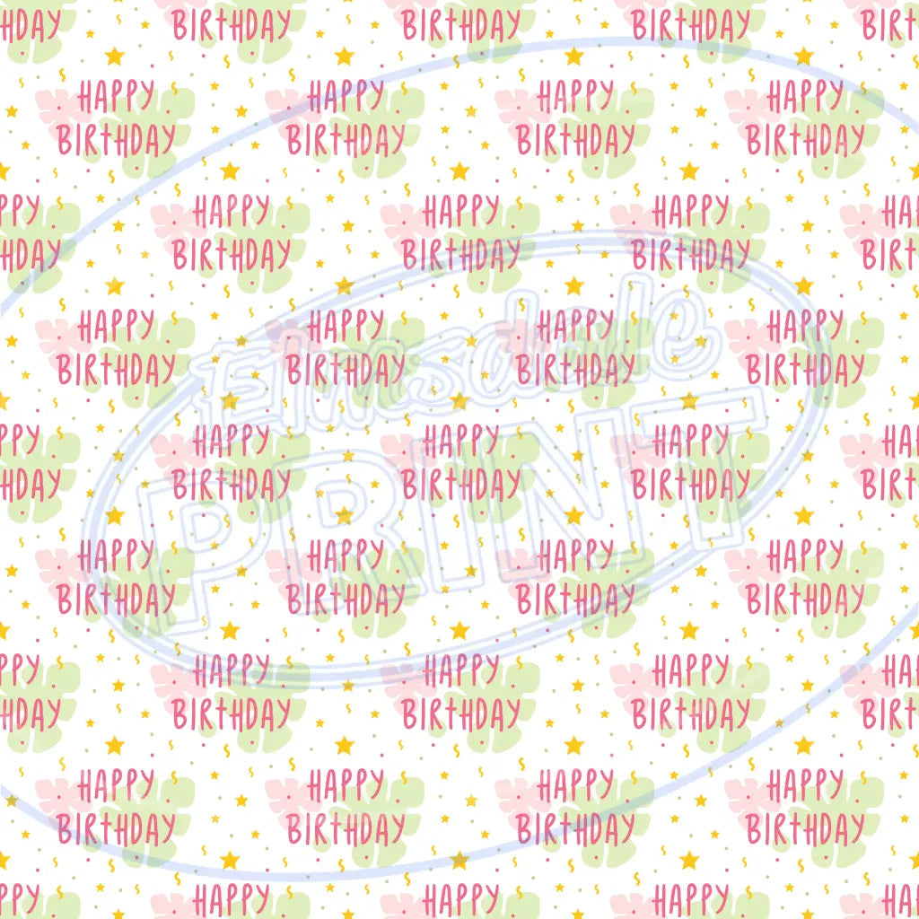 Birthday Kid 007 Printed Pattern Vinyl