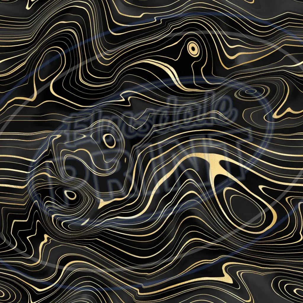 Black Gold Strata 001 Printed Pattern Vinyl