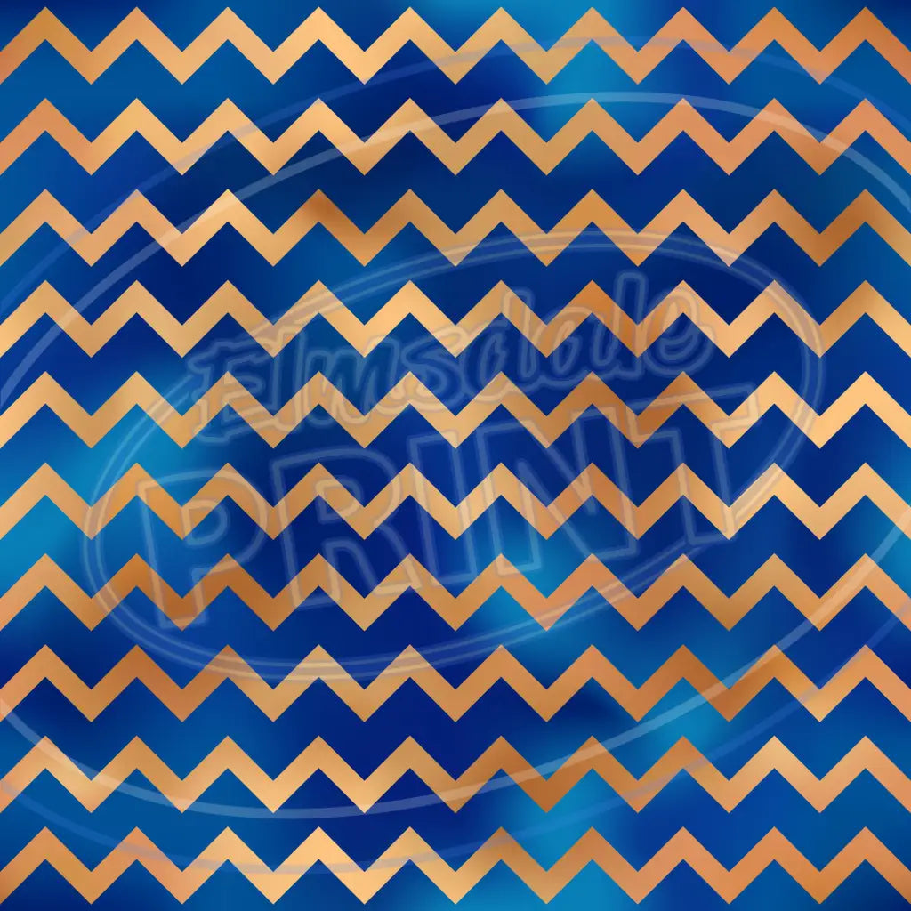Blue Gold Dad 002 Printed Pattern Vinyl