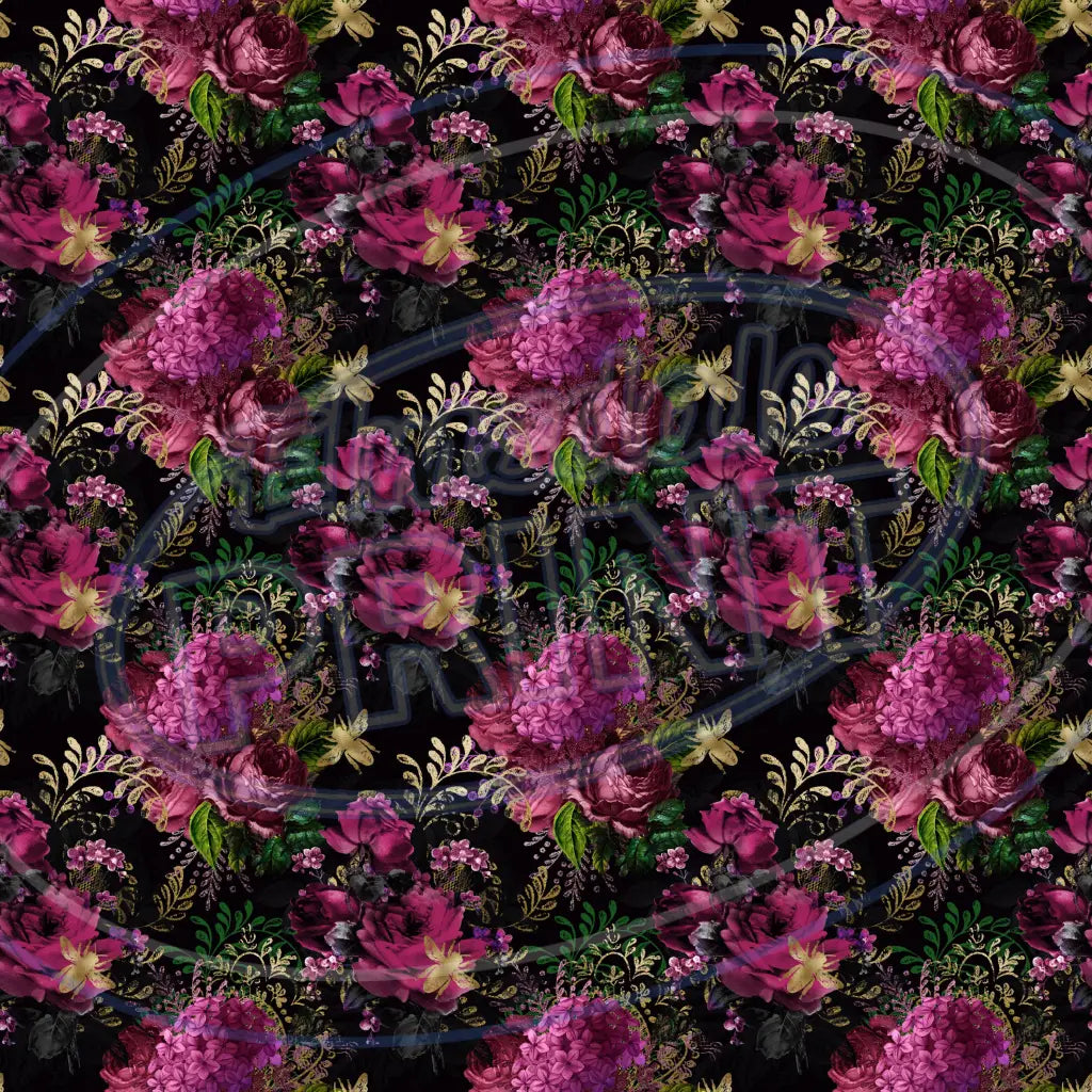 Burgundy Bees 014 Printed Pattern Vinyl