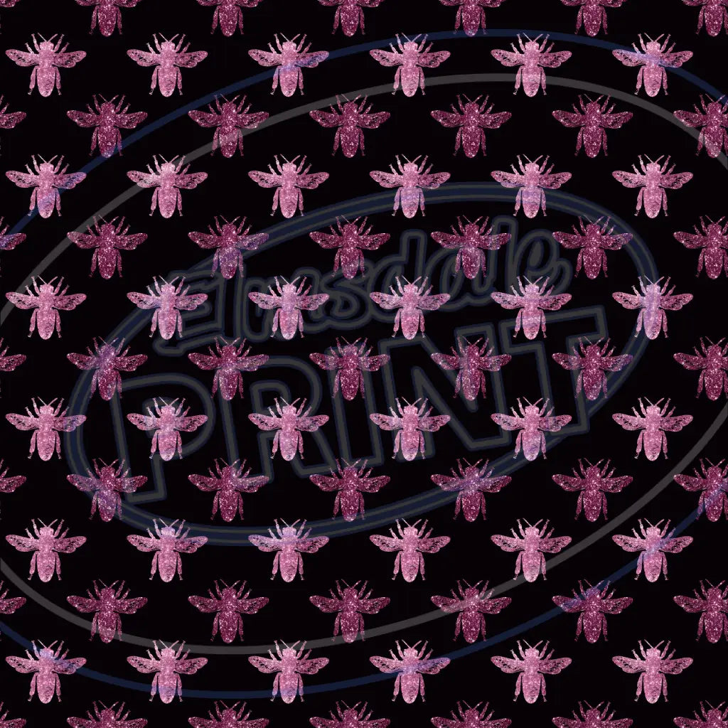 Burgundy Bees 015 Printed Pattern Vinyl