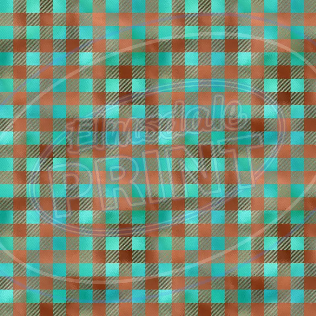 Copper Plaid 001 - Small Pattern Printed Vinyl