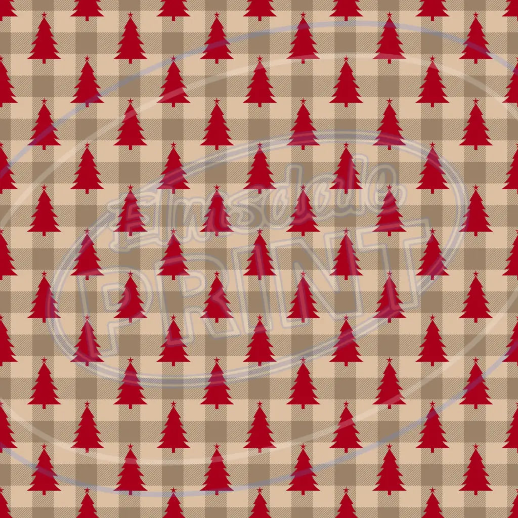 Country Christmas 005 Printed Pattern Vinyl
