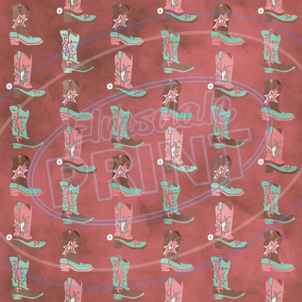 Cowgirl 007 Printed Pattern Vinyl