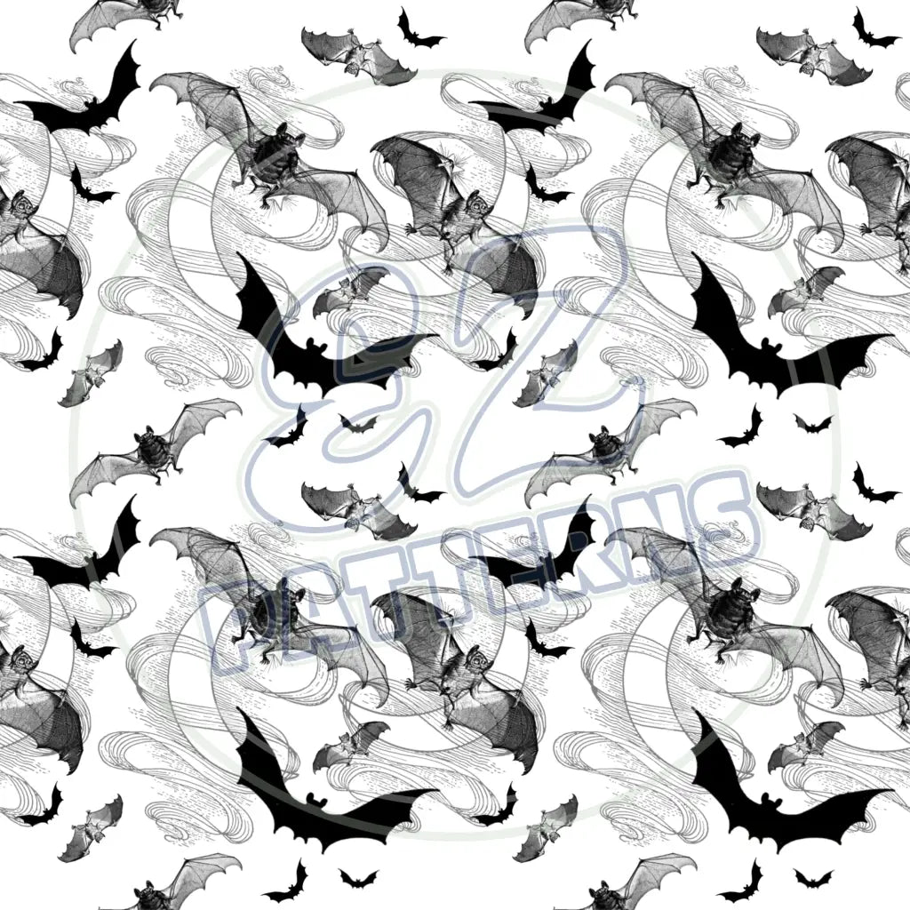 Creepy Crawly Skulls 003 Printed Pattern Vinyl