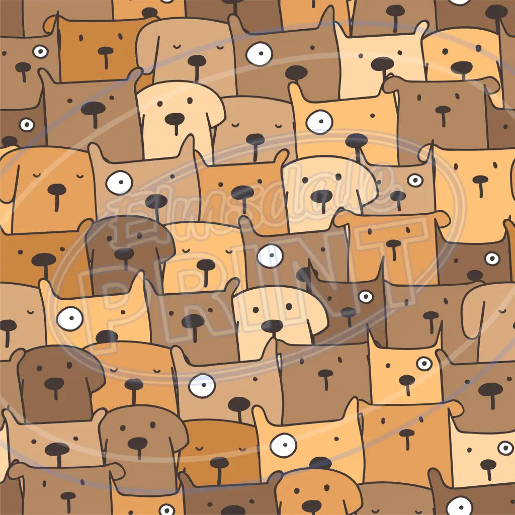 Cute Puppers 002 Printed Pattern Vinyl