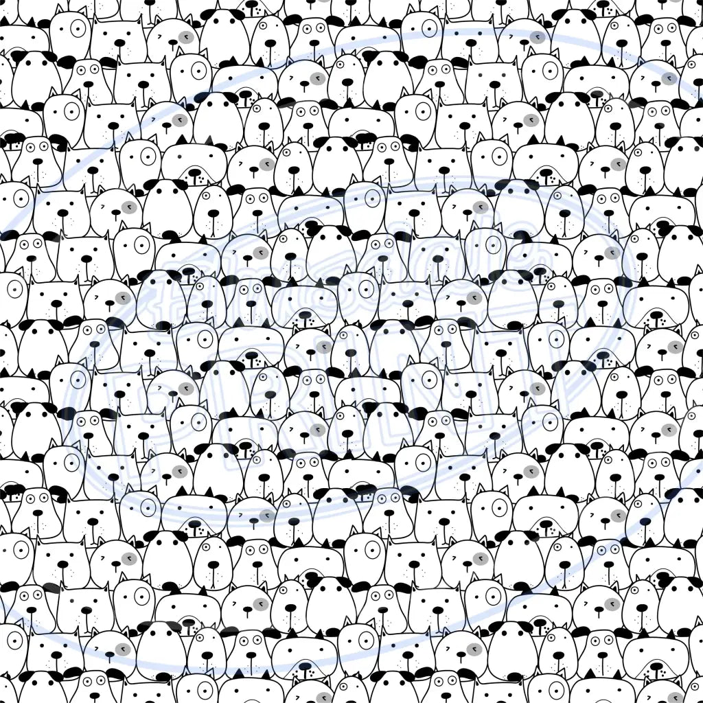 Cute Puppers 008 Printed Pattern Vinyl