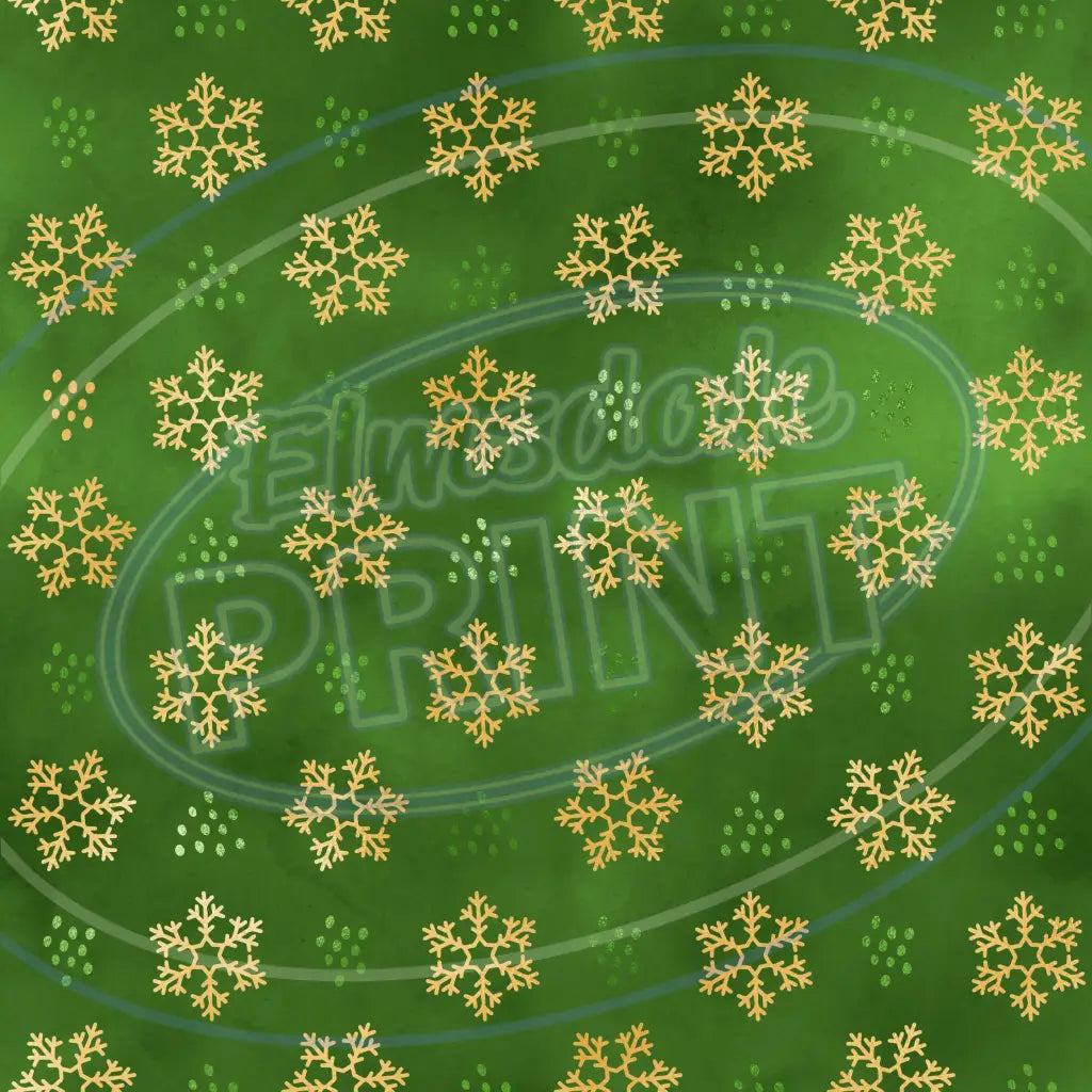 Gold Red Green 011 Printed Pattern Vinyl