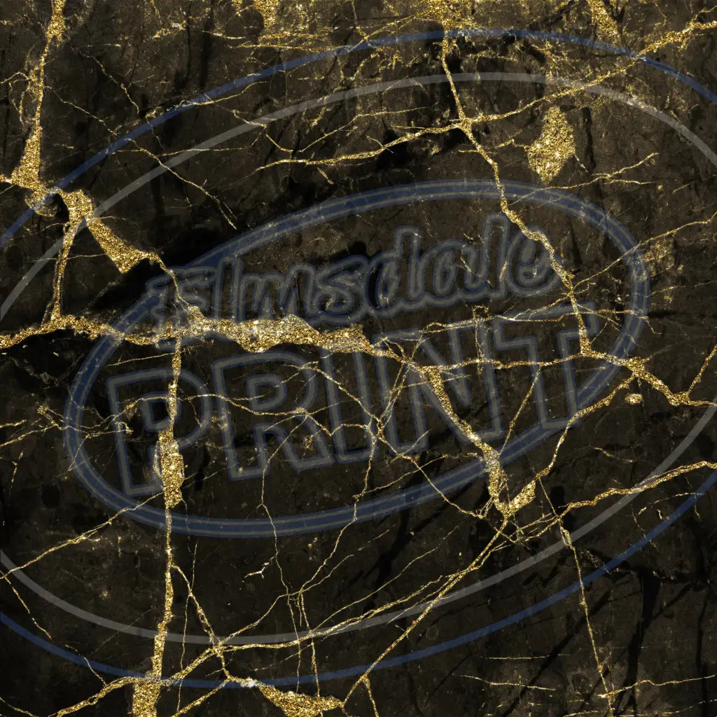 Black & Gold Marble 006 Printed Pattern Vinyl