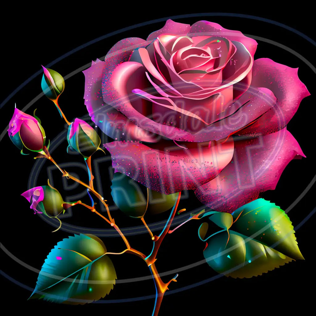 Gothic Rose 006 Printed Pattern Vinyl