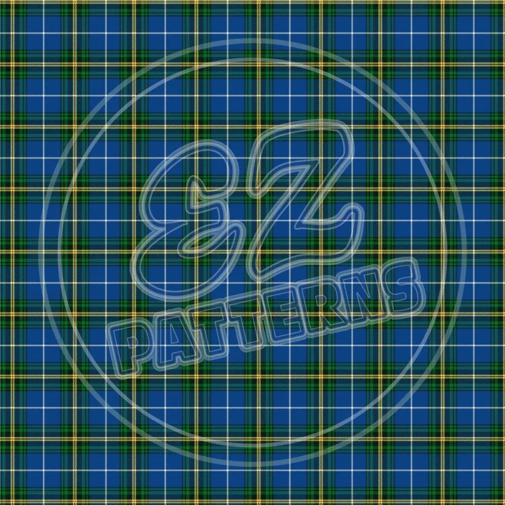 Maritime Tartan NS 001 - Small Pattern - Printed Pattern Vinyl