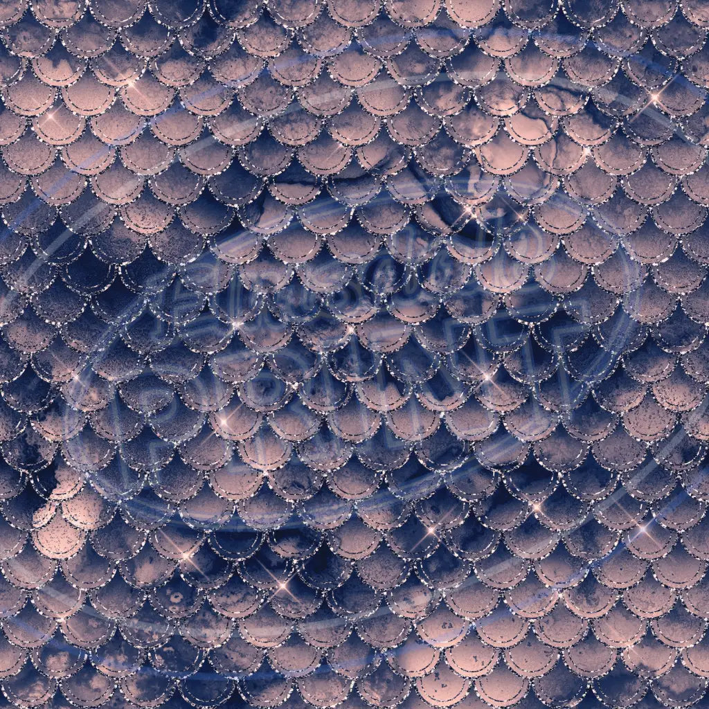 Mermaid Scales 009 Printed Pattern Vinyl