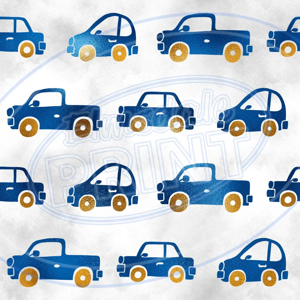 Navy Nursery 006 Printed Pattern Vinyl