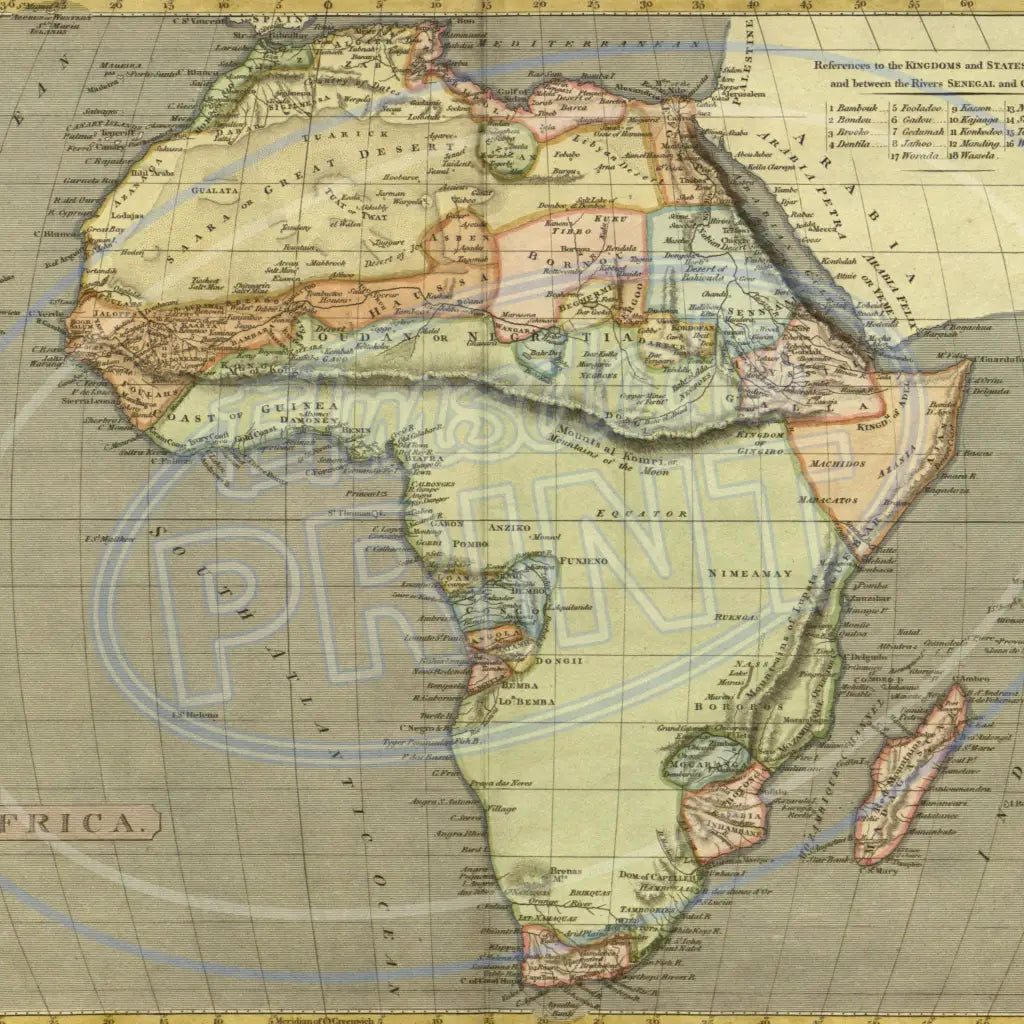 Old World Maps 001 Printed Pattern Vinyl
