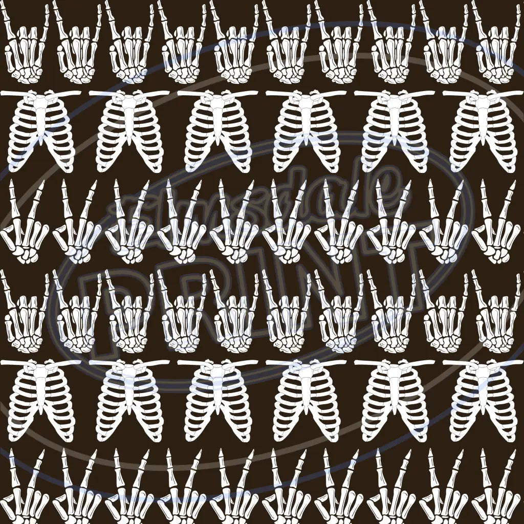 Rack Of Bones 003 Printed Pattern Vinyl