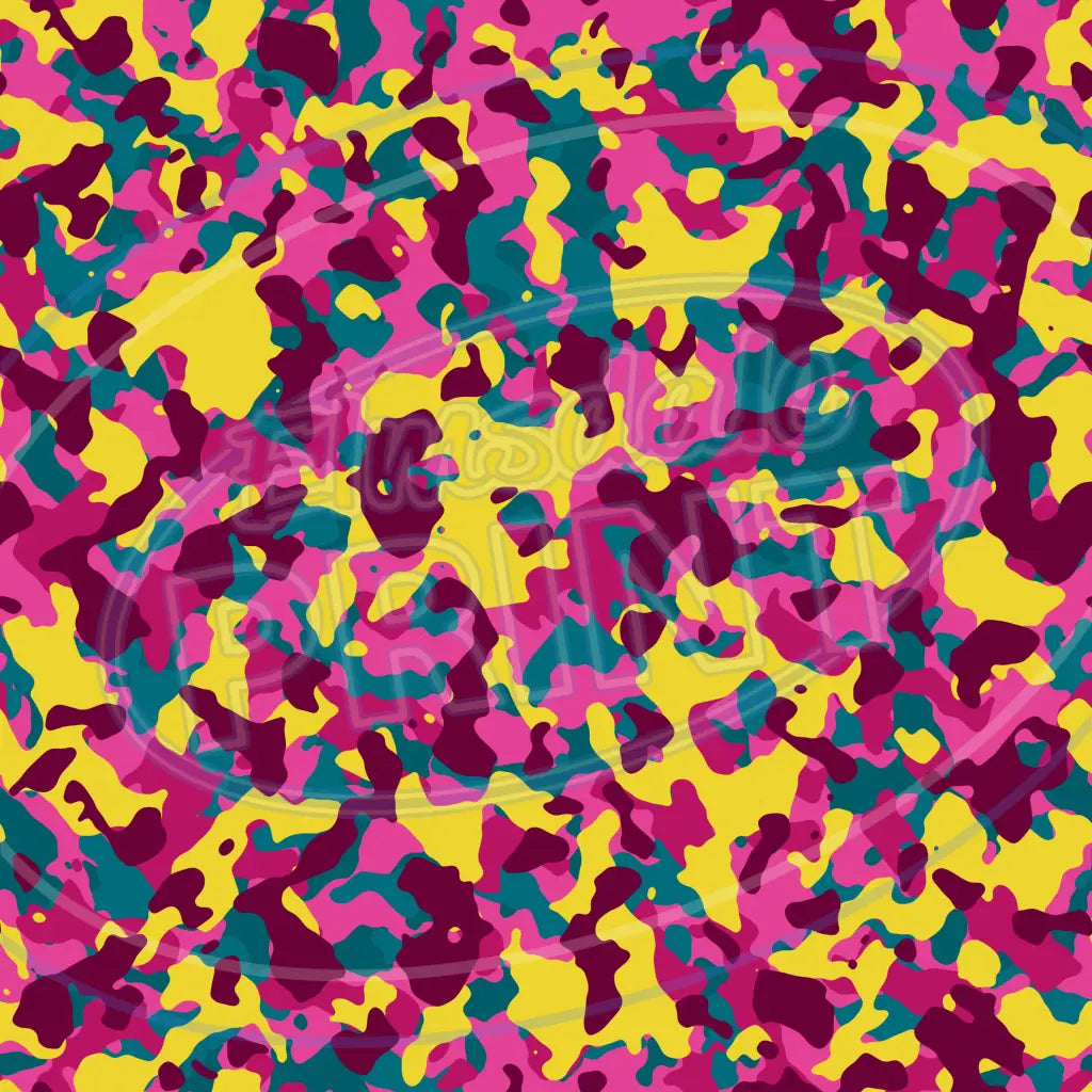 Rave Camo 006 Printed Pattern Vinyl
