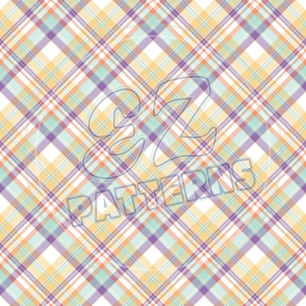 Spring Plaid 004 Printed Pattern Vinyl