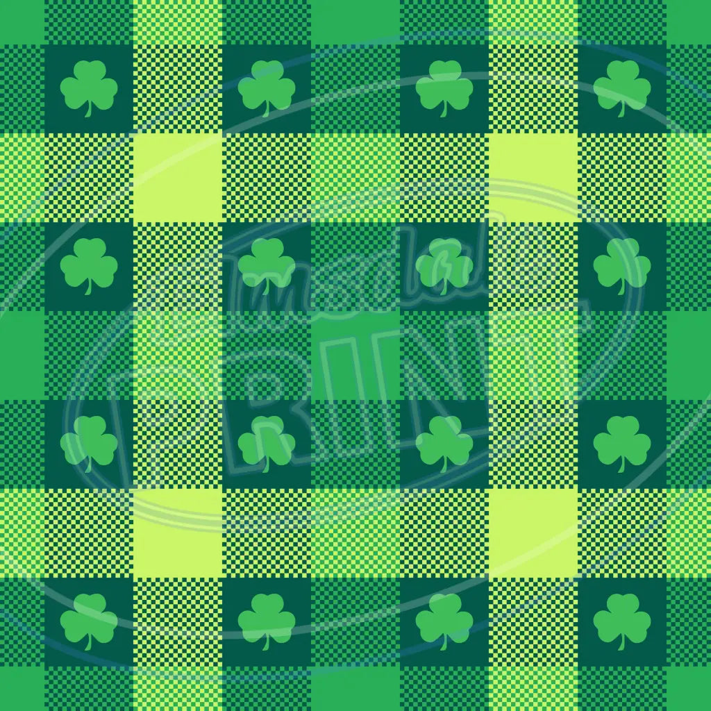 St. Pattys Plaid 001 Printed Pattern Vinyl