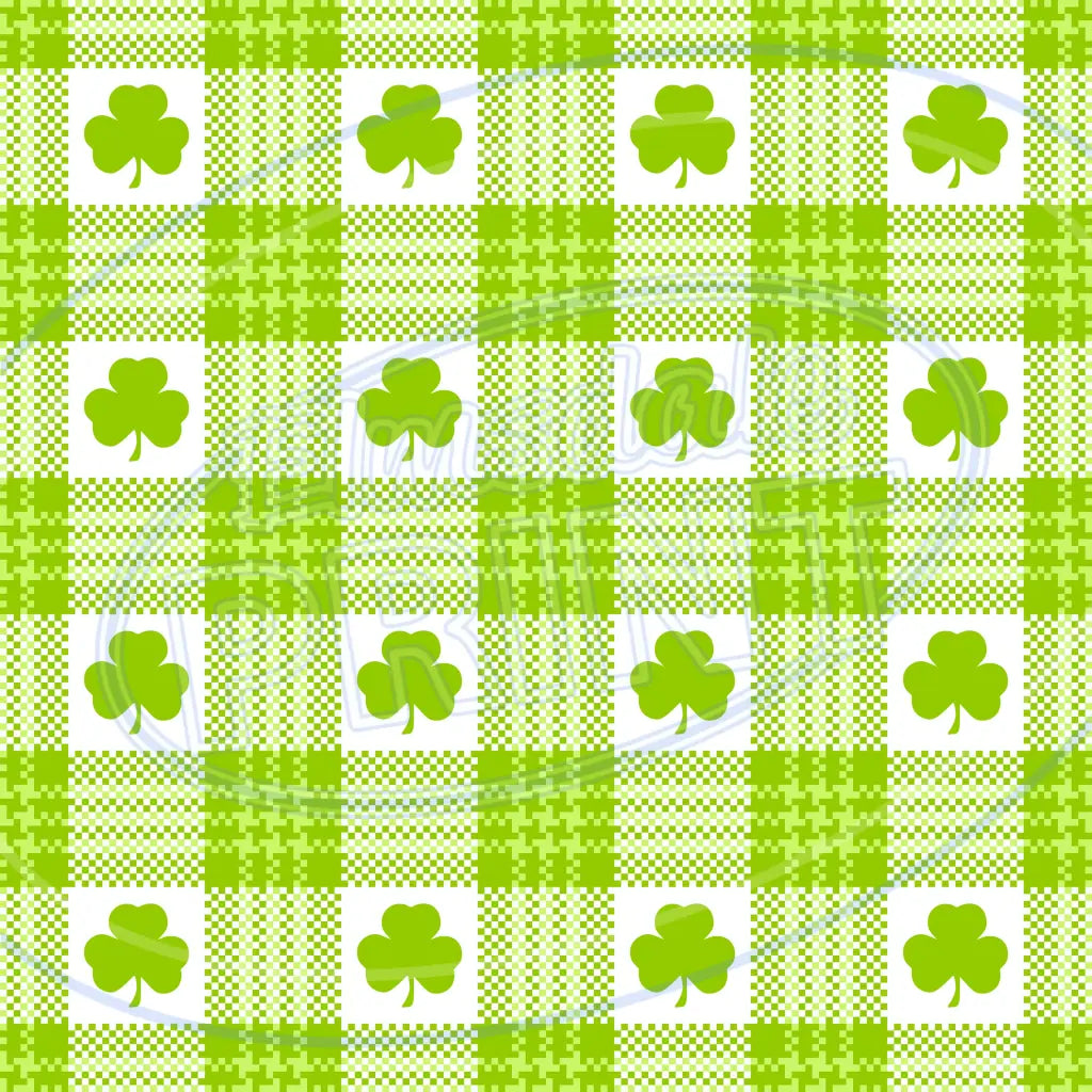St. Pattys Plaid 017 Printed Pattern Vinyl