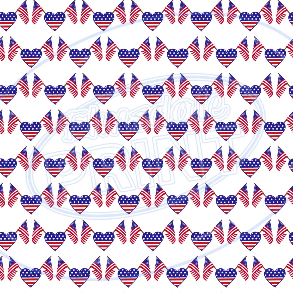 Stars & Stripes 009 Printed Pattern Vinyl