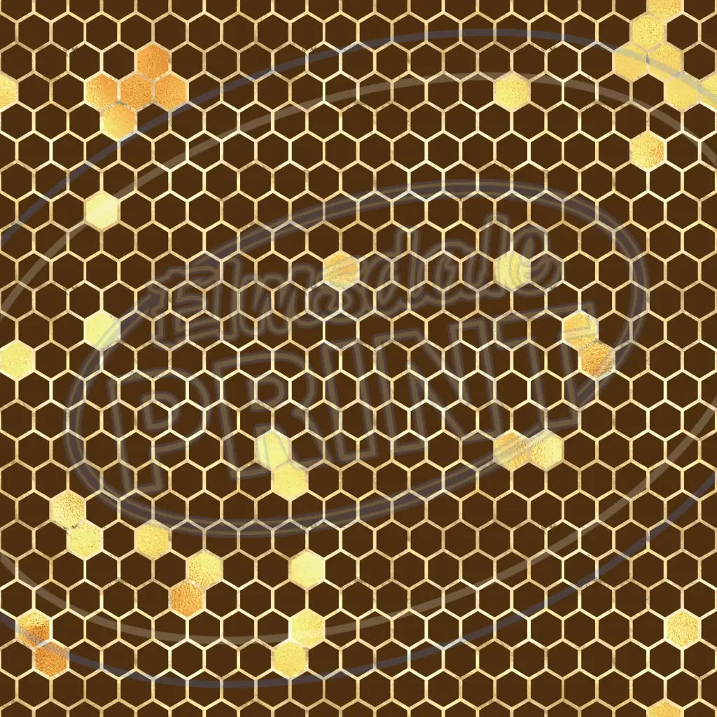 Sunflower Bees 008 Printed Pattern Vinyl