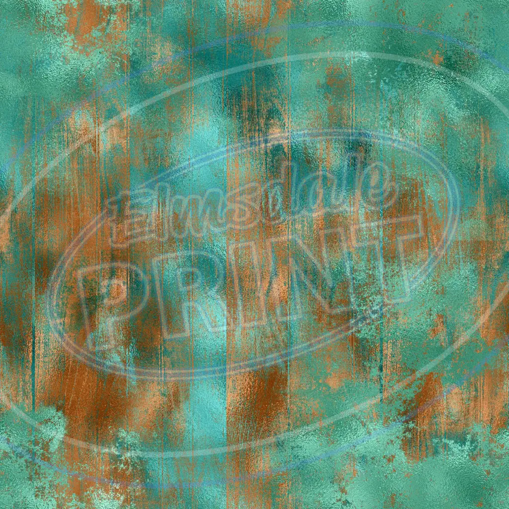 Turquoise Copper 018 Printed Pattern Vinyl