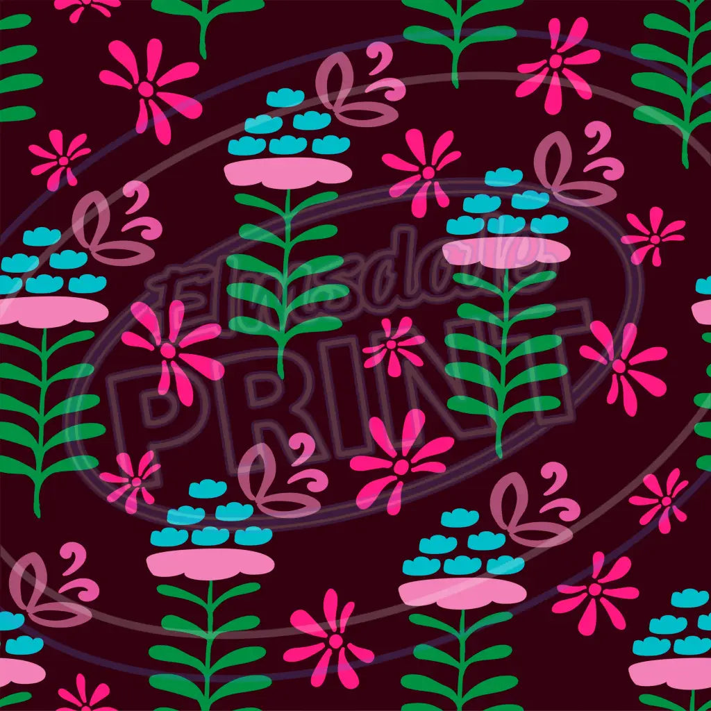 Vibrant Floral 003 Printed Pattern Vinyl
