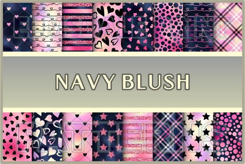 Navy Blush