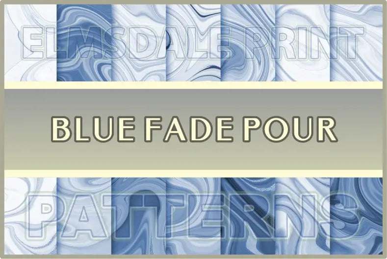 Blue Fade Pour