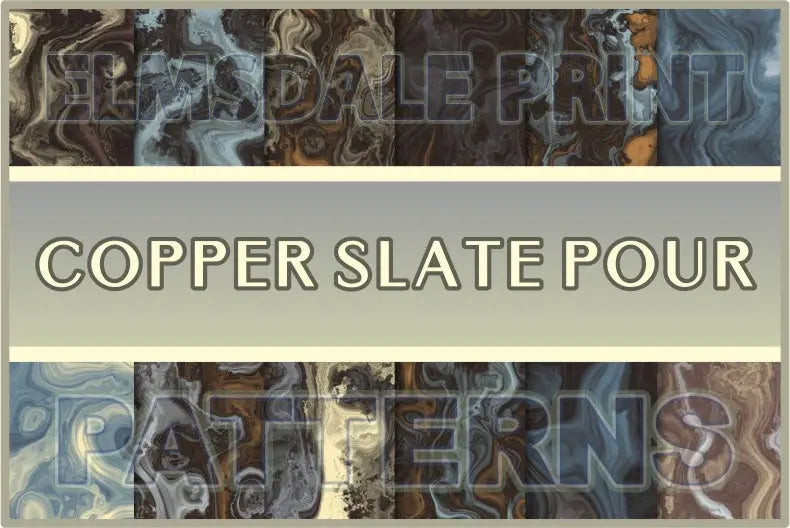 Copper Slate Pour