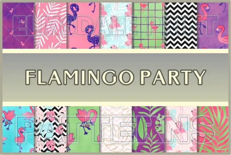 Flamingo Party - Elmsdale Print - www.elmsdaleprint.ca