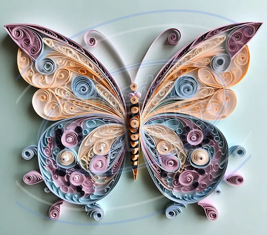 3D Butterflies 032 Printed Pattern Vinyl