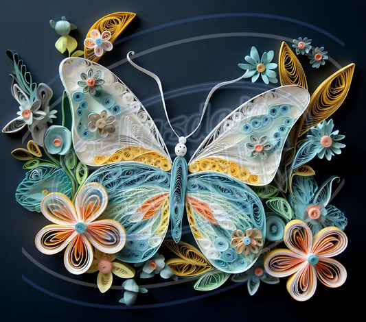 3D Butterflies 034 Printed Pattern Vinyl