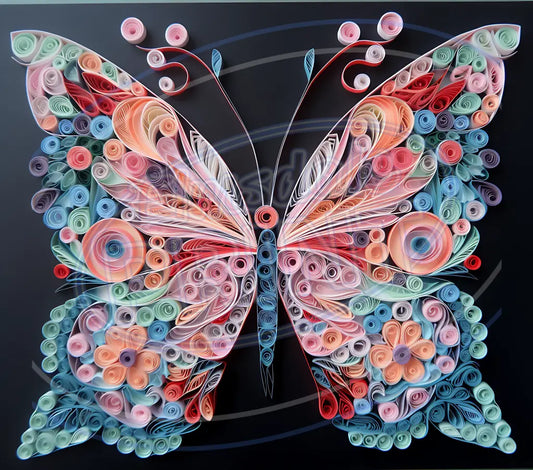 3D Butterflies 045 Printed Pattern Vinyl