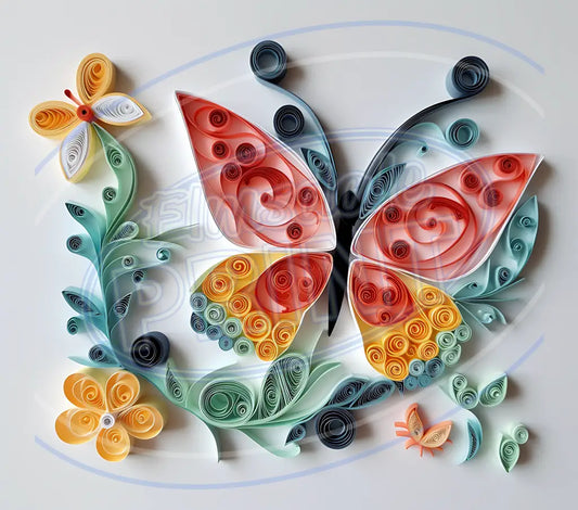 3D Butterflies 050 Printed Pattern Vinyl
