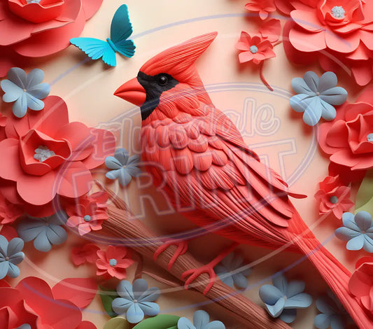 3D Cardinals 002 Printed Pattern Vinyl