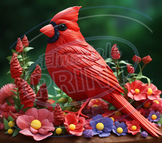 3D Cardinals 012 Printed Pattern Vinyl