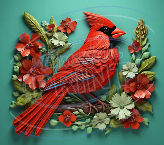 3D Cardinals 033 Printed Pattern Vinyl