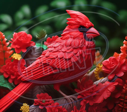 3D Cardinals 043 Printed Pattern Vinyl