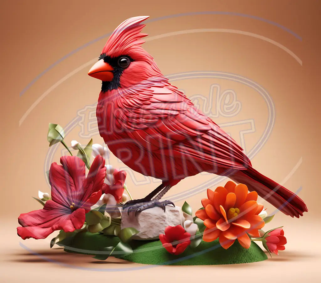 3d Cardinal Pattern 3D Cardinals 044 – Elmsdale Print