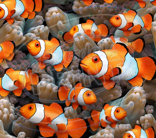 3D Clownfish 001 Printed Pattern Vinyl