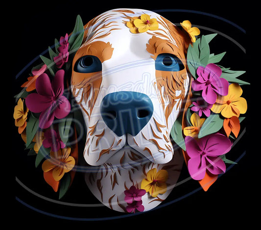 3D Dogs 002 Printed Pattern Vinyl