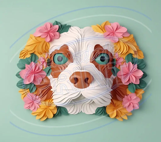 3D Dogs 007 Printed Pattern Vinyl