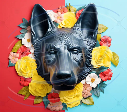 3D Dogs 010 Printed Pattern Vinyl