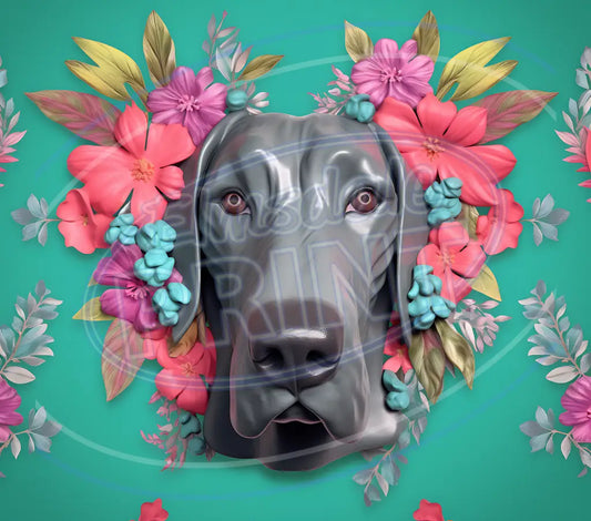 3D Dogs 011 Printed Pattern Vinyl