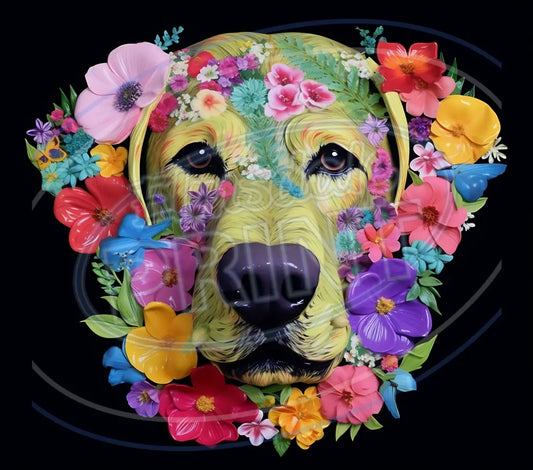 3D Dogs 015 Printed Pattern Vinyl