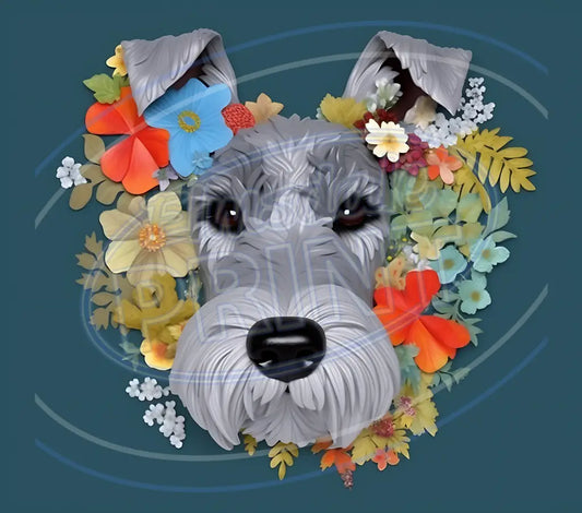 3D Dogs 017 Printed Pattern Vinyl