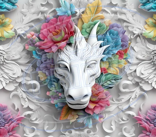 3D Dragons 005 Printed Pattern Vinyl